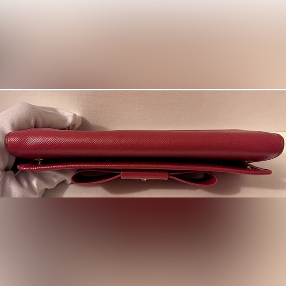 Prada Saffiano Fiocco Peonia Long Wallet, Authentic - Picture 12 of 16